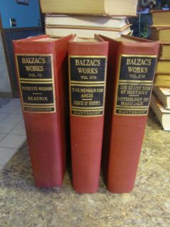 The Works of Honore De Balzac Introductions by George Saintsbury lot 3 