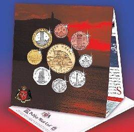 Isle Of Man Stamps and Coins Decimal Coin Set Product code AG02