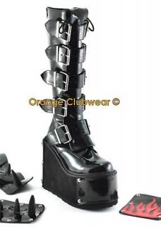 DEMONIA TRANSFORMER 80​0 Punk Gothic Womens Boots Shoes