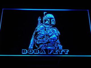 g097 b Boba Fett Star Wars Rare Neon Light Sign