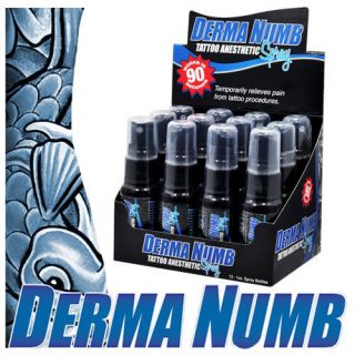 Lot of 12 Derma Numb Display Topical Numbing Anesthetic Tattoo Painles 