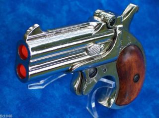 Replica 1866 Remington Derringer Prop Gun   Nickel