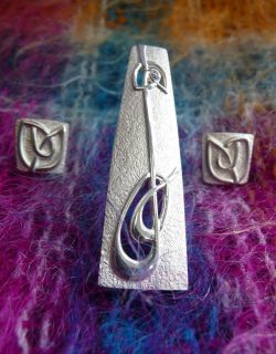 Ola Gorie Orkney Jewellery Silver Gael Brooch Scottish