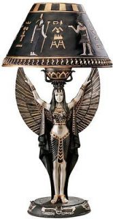   of Beauty & Power Isis Egyptian 1920s Revival Style Table Desk Lamp