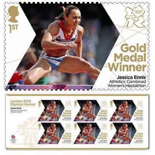 OLYMPICS 2012 TEAM GB GOLD MEDAL WINNERS COMMEMORATIVE STAMPS