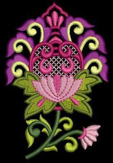 machine embroidery flower designs