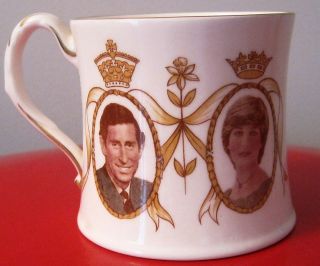 Prince Charles & Princess Diana Wedding Mug Coalport Limited Edition