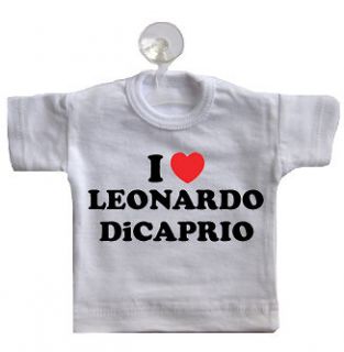 Love Leonardo DiCaprio Mini T Shirt For Car Window