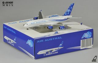Air Austral A380 1:400 diecast Model JC Wings JC4047