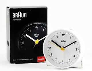 Braun White Alarm Clock AB5 by Dieter Rams BNC001 NEW