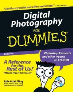 Digital Photography for Dummies by Julie Adair King 2002, CD ROM 