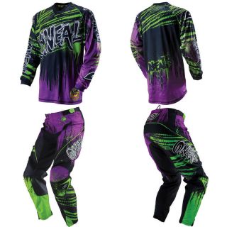   Mayhem Crypt Purple sz 34 MX Dirt Bike Riding Gear Jersey Pants Combo