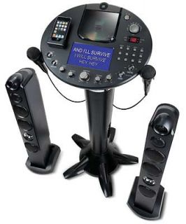   Machine iSM 1028X CDG Pedestal Karaoke System with 7 LCD & iPod Dock