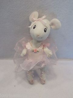 Angelina Ballerina white mouse 10 jointed pink tutu plush toy doll B