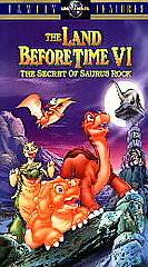 The Land Before Time VI The Secret of Saurus Rock Part 6 VHS Video 