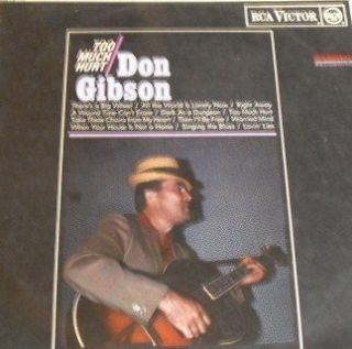 DON GIBSON TOO MUCH HURT RCA VICTOR RECORDS RD  7777 VINYL LP ALBUM