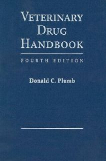 Veterinary Drug Handbook by Donald C. Plumb 2002, Paperback