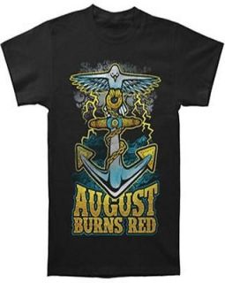 AUGUST BURNS RED dove anchor Soft Fit T SHIRT NEW S M L XL