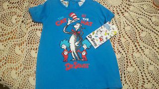 New Infant Dr. Seuss Cat In The Hat BLUE Thing Onesie 3/6 Months Baby 