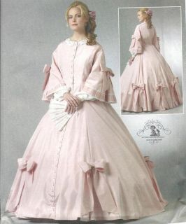 Butterick Dress Civil War Ball Gown Costume Pattern 5543 B36 42 14 20