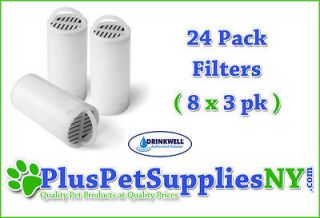DRINKWELL 360 FILTERS REPLACEMENT 24 PK FOR PET FOUNTAIN WATERER (8 x 