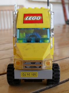 LEGO Yellow Semi Trailer Truck and Driver