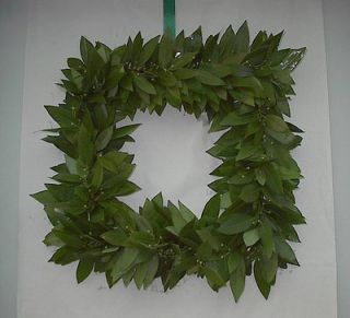 Fresh Square Bay Leaf Wreath to Dry Home Decor Herbs Cooking Large 19 