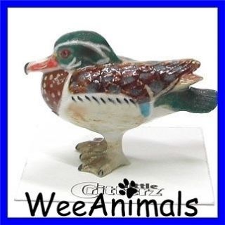   Critterz Bob Wood Duck Bird Miniature Porcelain Figurine Animal Wee