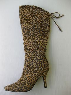 Pierre Dumas Womens Shoes NEW $65 Tania Cheetah Leopard Boots 7 M
