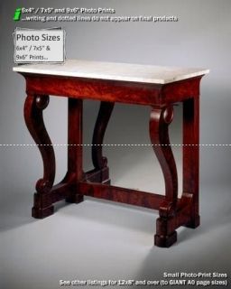  , 7x5, 9x6 in. Reproduction Pier Table Duncan Phyfe Other Sizes Avail