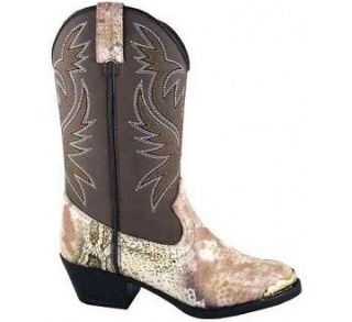 NEW! Smoky Mountain Boots   CHILDS   Western Cowboy Snake Print   Tan