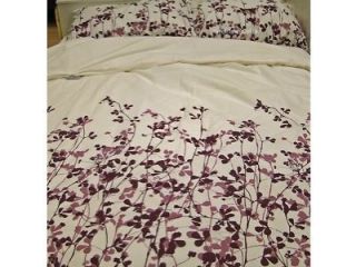 IKEA Ransby Trailing Vines Duvet Quilt Cover Full Queen New Dark Lilac 