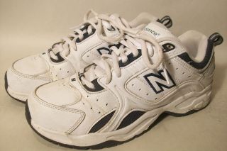 NEW BALANCE MENS 622 CROSS TRAINER SHOES WHITE LEATHER 5 2E WIDE $69