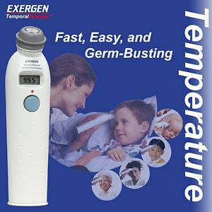 Exergen Temporal Artery Thermometer  Antimicrobial Head