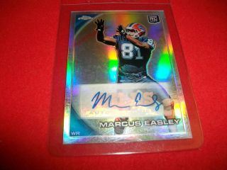 2010 Topps Chrome Marcus Easley Autograph RC Rookie Refractor #/50 # 