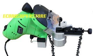 130W ELECTRIC CHAINSAW BENCH GRINDER CHAIN SAW SHARPENER w/ 2 Grinding 