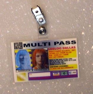 Fifth Element ID Badge Multi Pass Leeloo Dallas