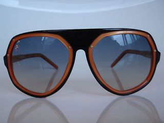 Linda Farrow Gallery Raf Simons Raf S1 C3 Orange Black Sunglasses