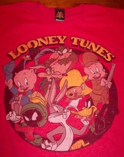 VINTGE WB LOONEY TUNES T Shirt XL NEW TAZ Wile Coyote Marvin Bugs 