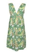 Emily and Fin 50s Vintage Style Green Floral Summer Chloe Dress Size 