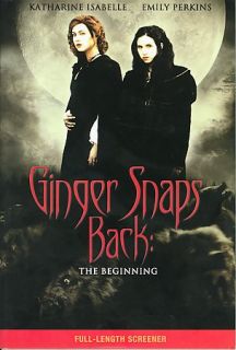Ginger Snaps Back The Beginning DVD, 2004