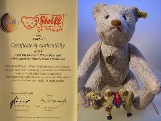 STEIFF COLLECTION BY ENESCO  92 UK EXCL WHITE BEAR & 95 CAMEL ON 