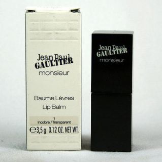 Jean Paul Gaultier Monsieur .12 oz Lip Balm For Men   #1 Transparent