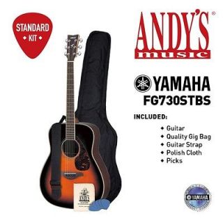 Yamaha FG730STBS Acoustic Guitar Brown STANDARD KIT