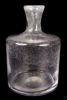 Vintage Erik Hoglund Signed Blown Glass Bottle Vase