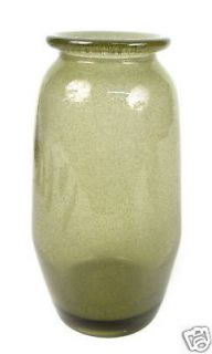 Vintage Erik Hoglund Signed Blown Glass Green Vase