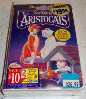 Walt Disneys Masterpiece The Aristocats VHS New Sealed