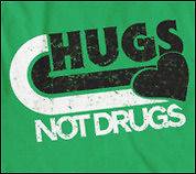 Hugs Not Drugs t shirt funny hugs not drugs shirt classic tee
