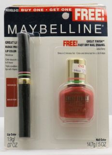 Maybelline Great Lip Lip Color Woodrose + Great Finish Nail Polish 