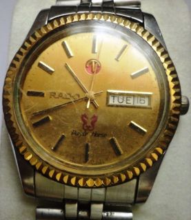 Vintage Rado Purple Horse 17 Jewel Watch 2836 2 Eta Movement